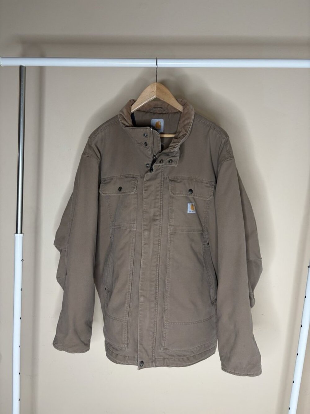 Carhartt Full Swing Jacket Mens 2XL BROWN Full Zip Coat 3M Thinsulate 104468